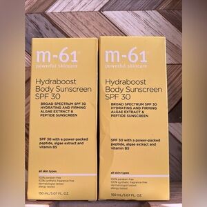 M-61 Hydraboost Body Sunscreen SPF 30 LOT OF 2